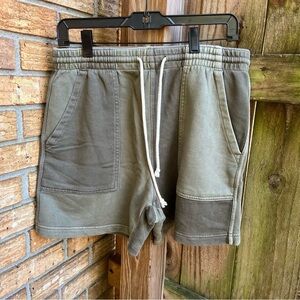 American Eagle Outfitters Olive Color block Shorts